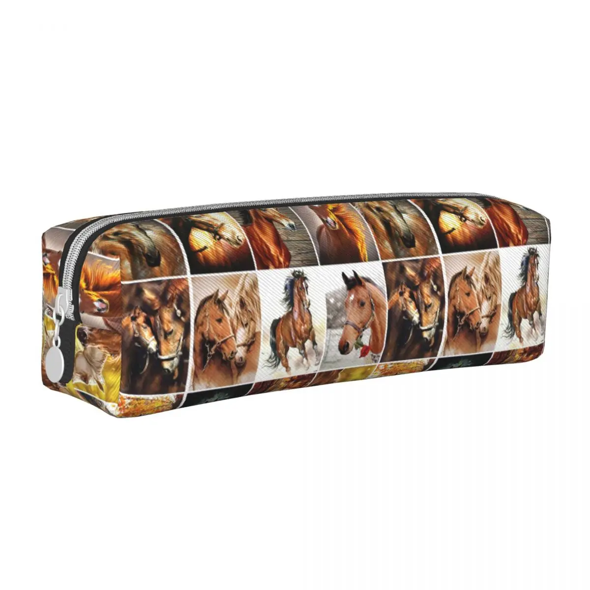 

Horse Pencil Cases Galloping Animal Pencilcases Pen Box for Student Big Capacity Pencil Bags Students School Zipper Accessories