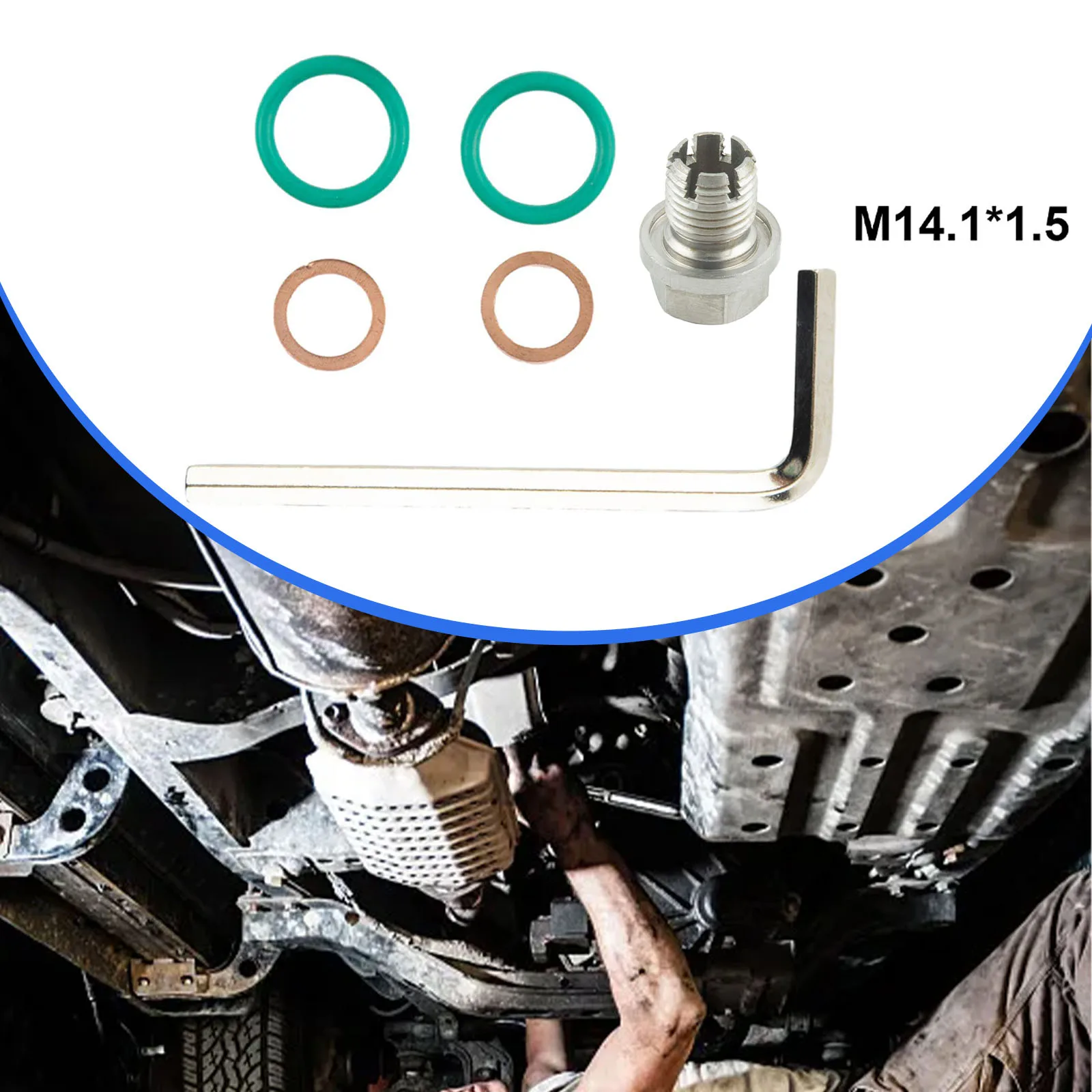 

Аксессуары, прокладка для слива масла, шестигранный ключ M14.1X1.5 Piggyback, набор для ремонта сливной пробки, самодельная резьба