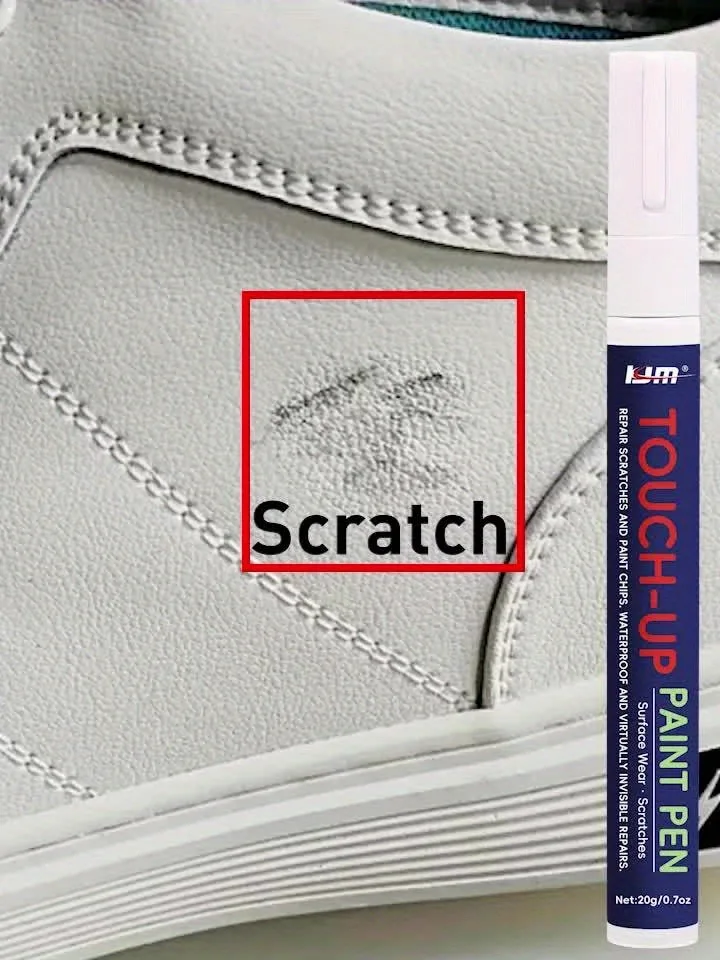KJM Shoe Repair Paint Pen Waterproof Non-Fading Precise Tip Easy to Use Restores Color for Shoes/Vinyl/Car Seats/Furniture leather paint