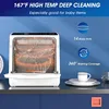 AIRMSEN Portable Countertop Dishwashers, 5 Washing Programs Mini Dishwashers with 5 L Built-in Water Tank 6