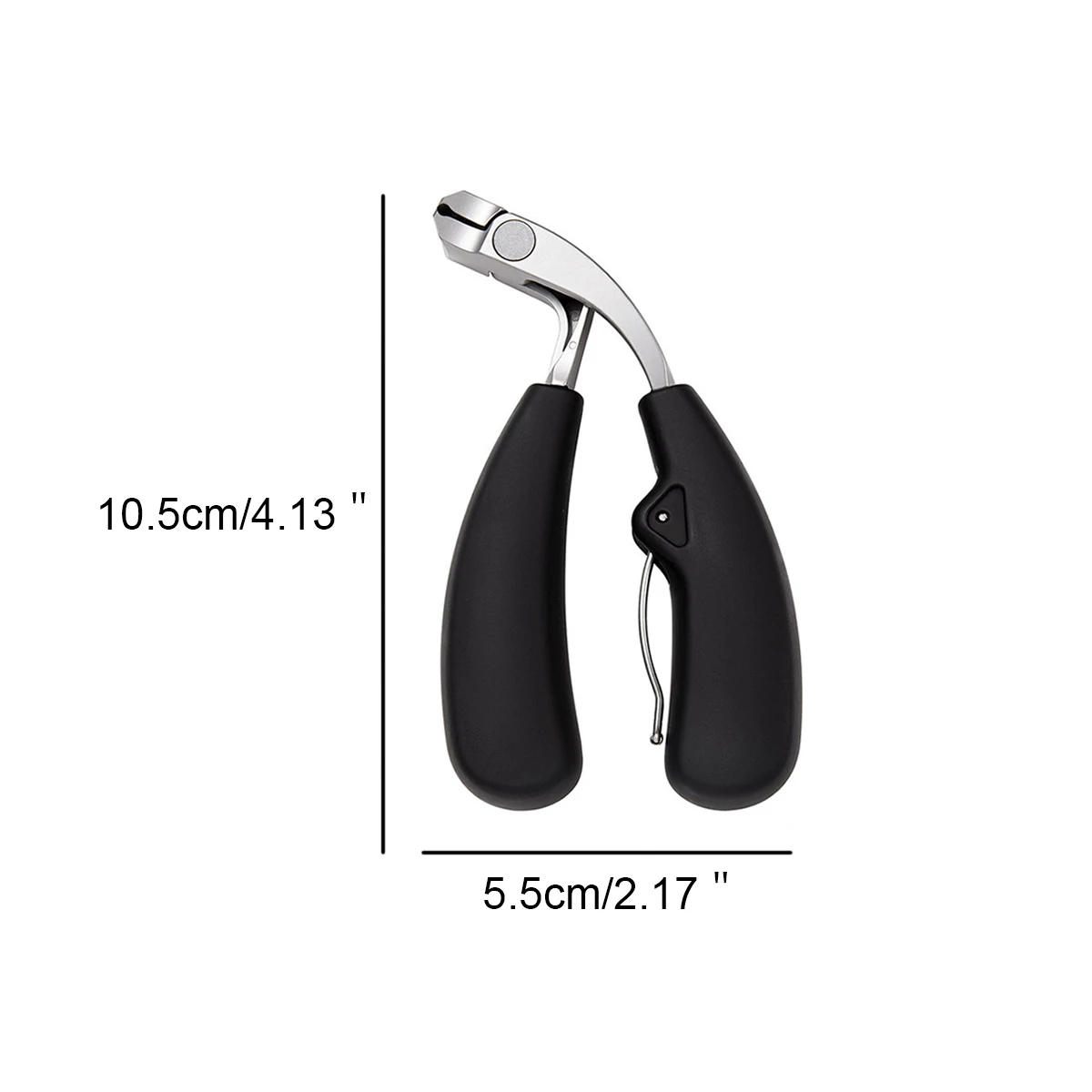 1Pcs Curved nail clippers with large opening three times anti-splash storage Nail clippers for the elderly thick toenails