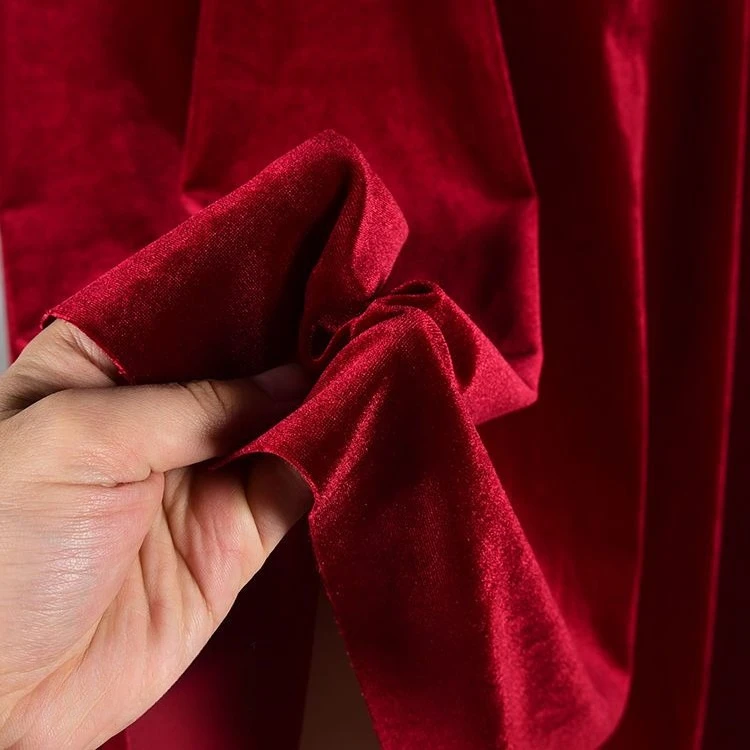 Luxurious Red Velvet Fabric for Elegant Evening and Wedding Decorations