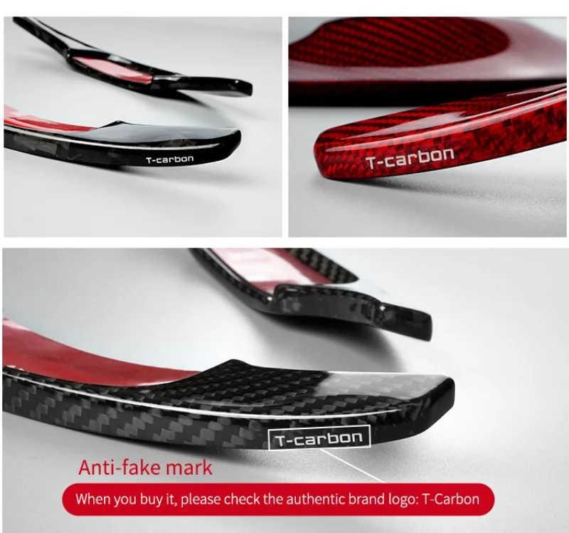 T-Carbon Car Steering Wheel Extension Paddle Shift For Mazda 3 Carbon Fiber Paddle Shifter Car Accessories