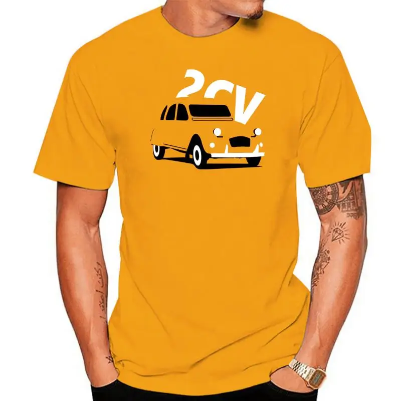 2022 New Summer Style Fashion T-Shirt France Car 2Cv Ispirato T-Shirt Da Uomo Regalo Per Papà, Zio Grandad Cool Fashion Car
