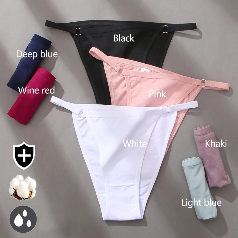 FINETOO 3Pcs/set Women's Cotton Panties Low Waist Bikini Briefs M-2XL Ladies  Underwear Female Soft Solid Underpants Lingerie New - AliExpress