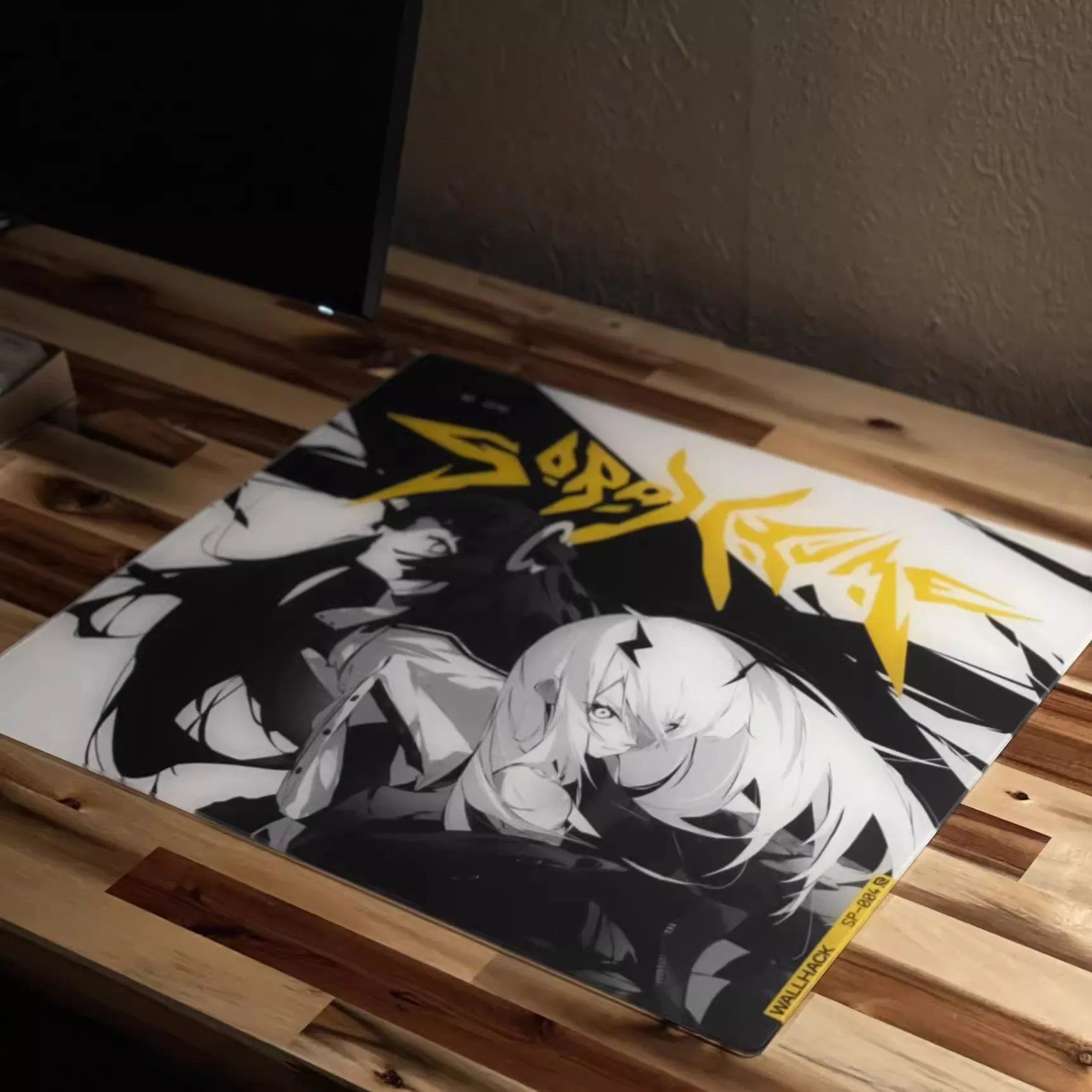 WALLHACK SP-004 レプリカ SP-004 Black Glass Gaming Mousepad | Wallhack