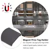 50pcs Magnetic Label Holders C Channel Label Holders Practical Price Sign Holders 3
