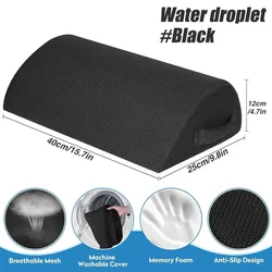 Ergonomic Comfort Foot Rest for All-Day Pain Relief & Support (Water droplet-Black)