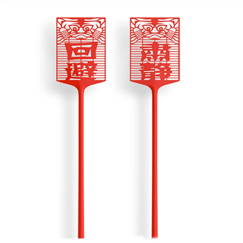 2Pcs Plastic Fly Swatter Manual Swat Mosquito Pest Control WITH Long Handle Pest Control Tools Home Supplies fly swatter