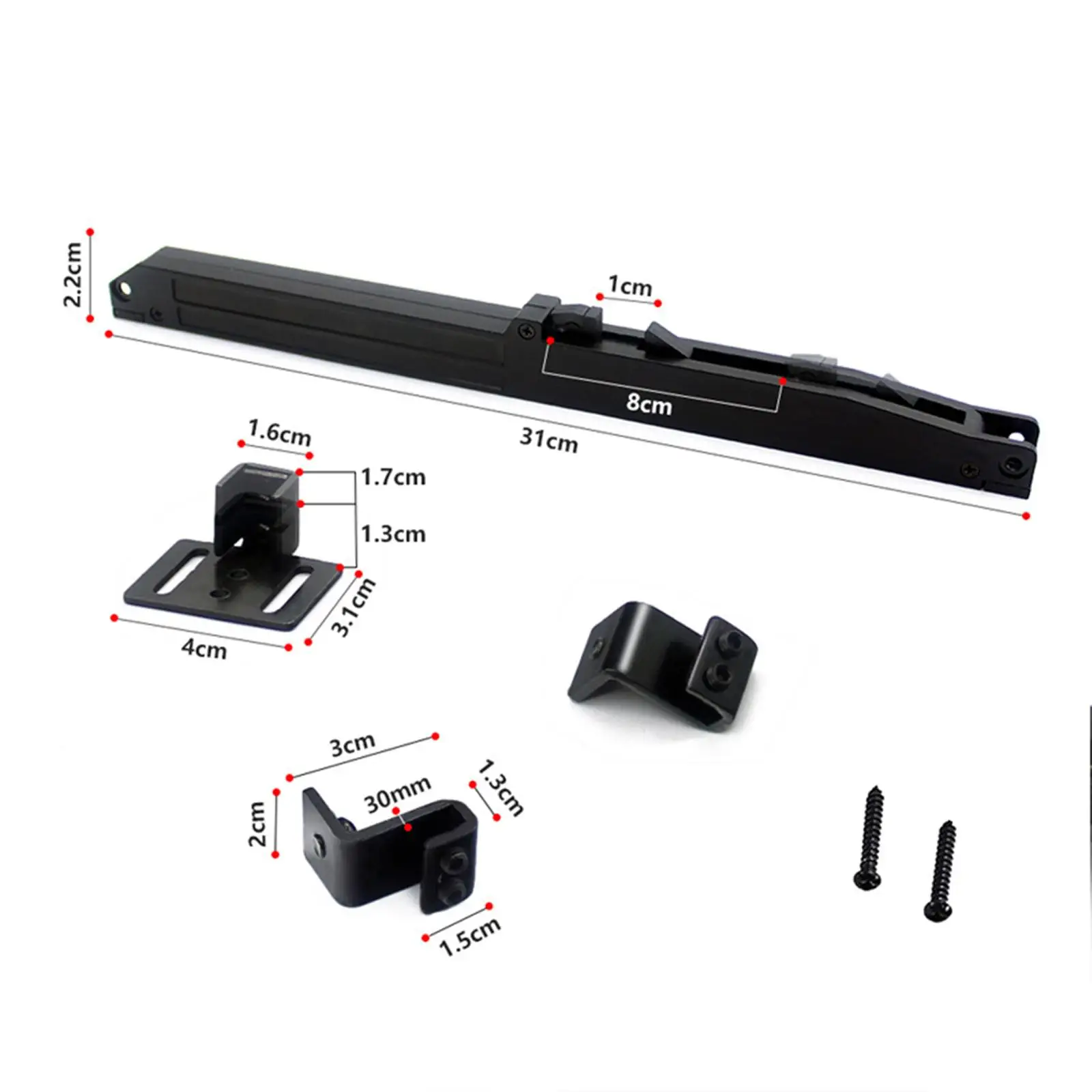 Barn Door Soft Close Mechanism Easy to Install for Flat Track Buffer Damper