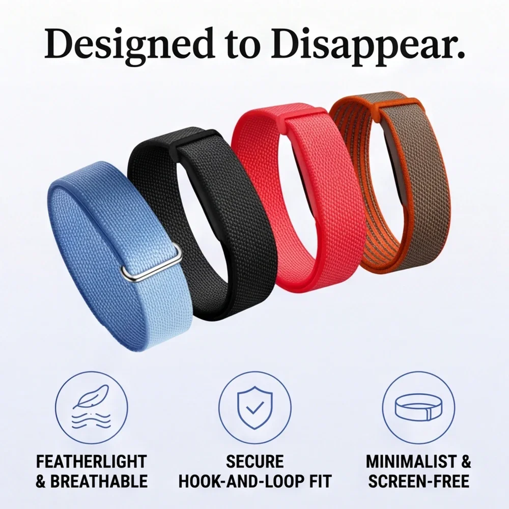 Breathable Braided Nylon Wristband with Buckle