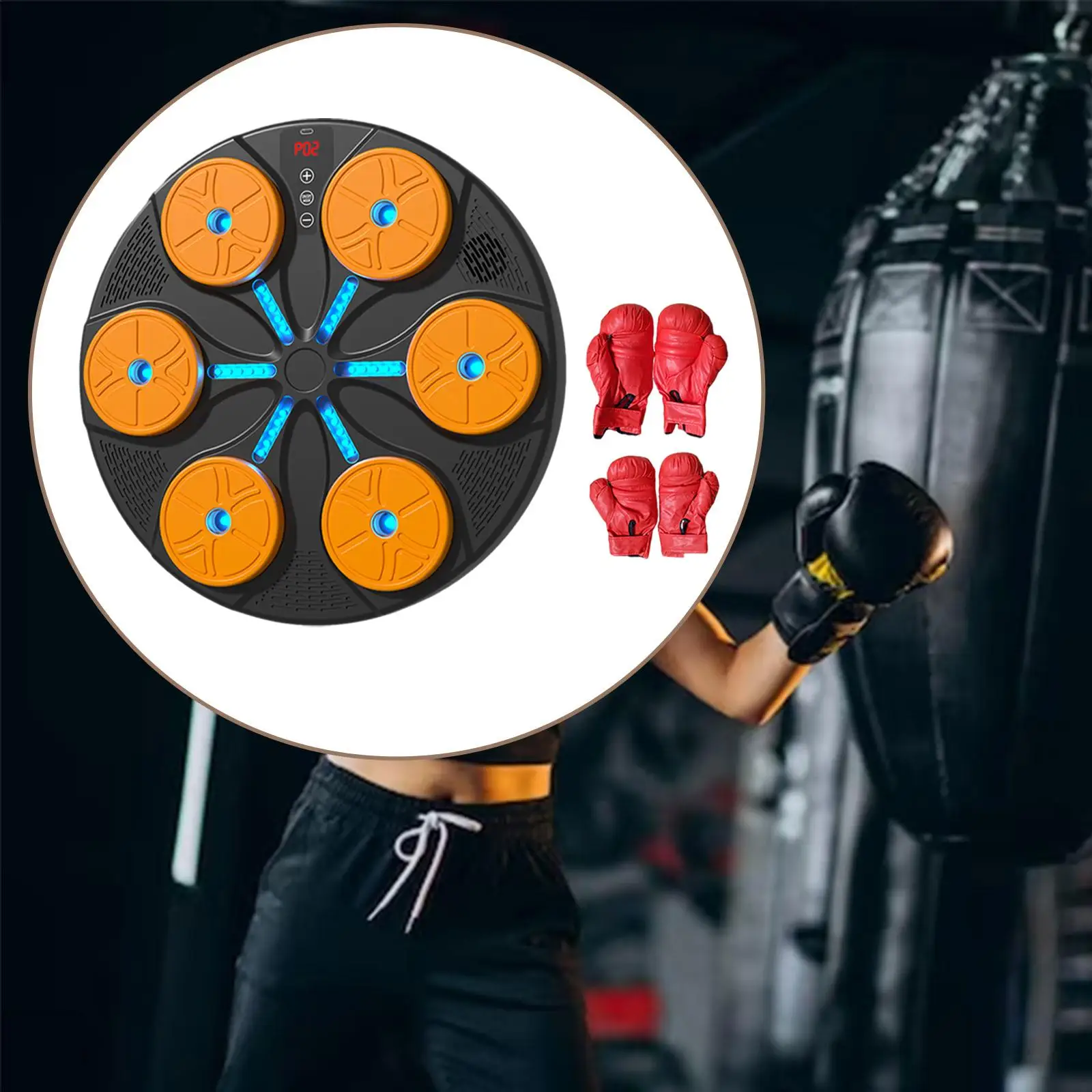 Boxing Machine Wall Mounted Workout Sandbag Music Boxing Machine Wall Target