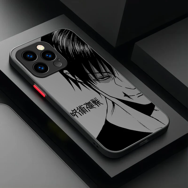 Jujutsu Kaisen Matte Finish Phone Case with Gojo Satoru and Yuta Design