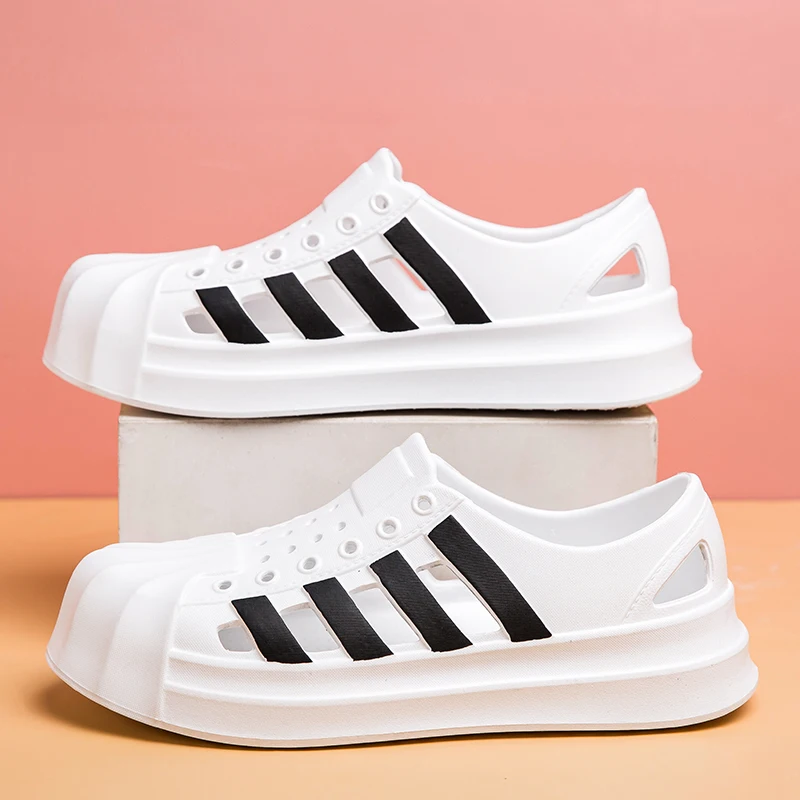 

New Couple's Sandals Thick Bottom Hollow Sandal for Men and Women Non-Slip Light Indoor and Outdoor Slipper Comfort Beach Shoe