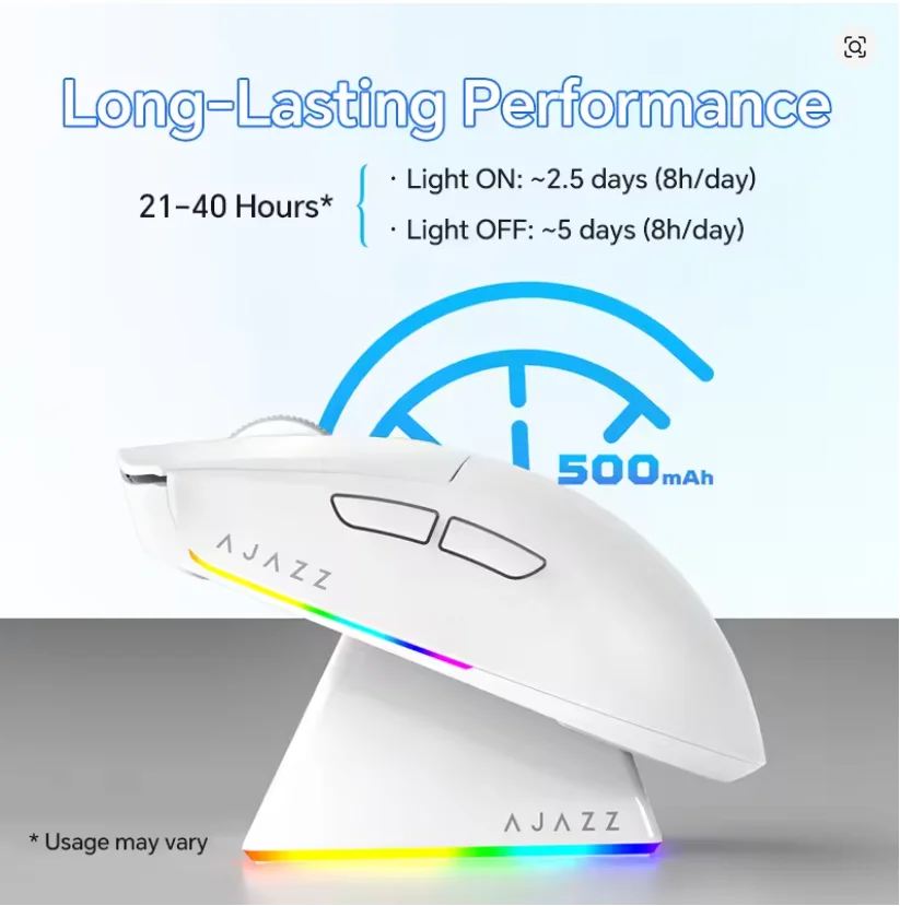 AJAZZ AJ139 PRO/139 PMC kabellose Gaming-Maus, ultraleicht, 59 G, PAW3395 26K-Sensor, 26000 DPI, 6 programmierbare Tasten – Detail 2