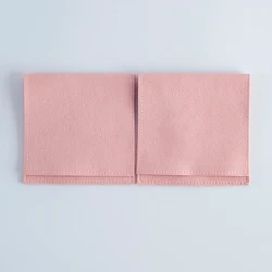 Set of 10 Elegant Velvet Jewelry and Gift Pouches in Cream - 6x6cm (10pcs)