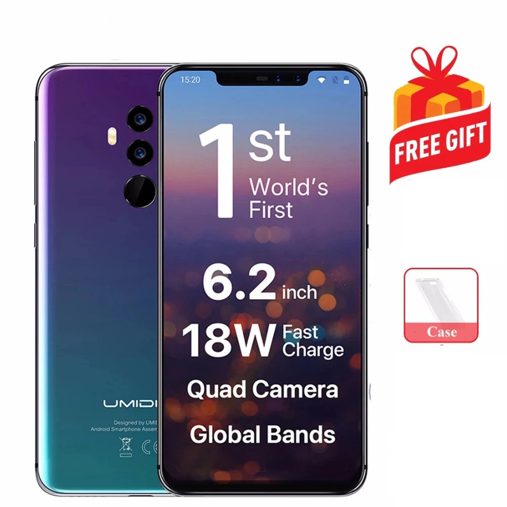 UMIDIGI Z2 глобальная версия 6 2 &quotFHD + полноэкранный мобильный телефон Helio P23 Octa Core 4 Гб
