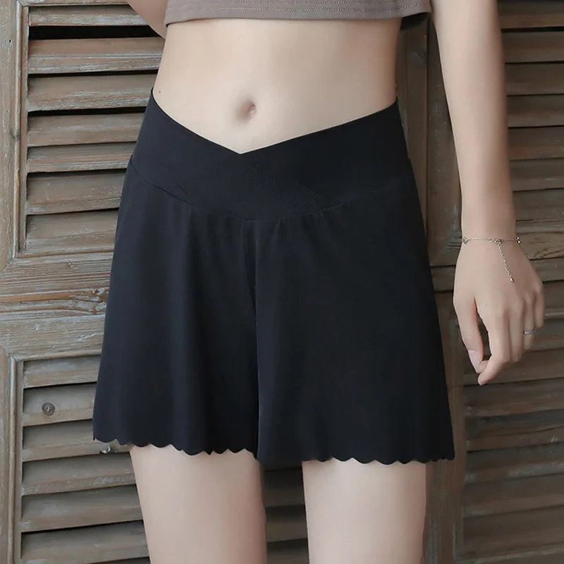 

Summer Plus Size Ladies Shorts Low Waist Pregnancy Underwear Pants Loose Safety Briefs for Pregnant Women Maternity Clothing