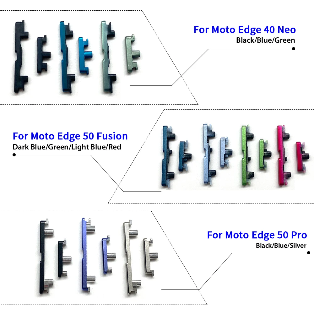 Enhanced Power and Volume Side Button Replacement - Premium Quality, Durable Side Key Replacement Parts