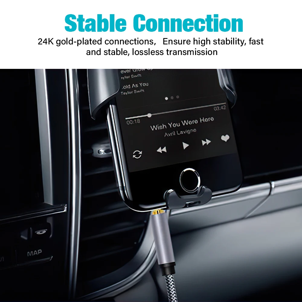 Premium 3.5mm Audio Aux Cable – High-Quality Sound Connection for Headphones, Laptops, Music Players, and Car Audio (Available in 1m, 3m, 5m, 10m Lengths)