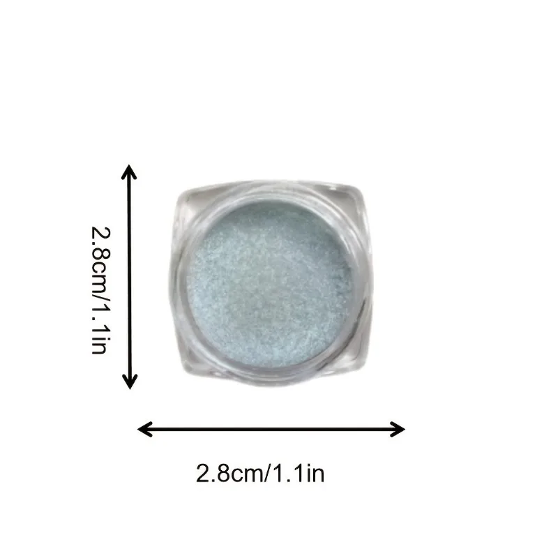 Lightweight Holographic Eyeshadow Powder, Color Gradient Glitter Eyeshadow Highlighter Chrome High Pigmented Chameleon Eyeshadow 4