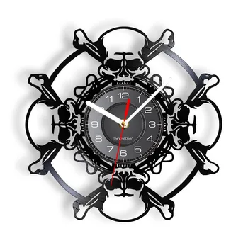 Skull Head Wall Clock