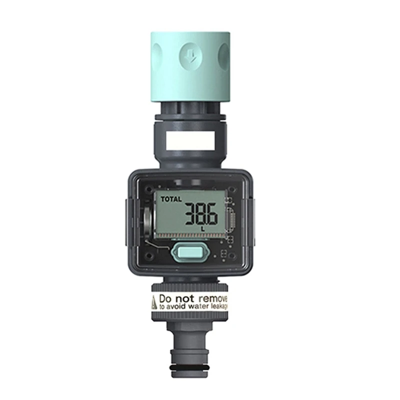 

Digital Water Meter Flow For Garden RV Hose Measure Gallon Or Liter Water Consumption Watering Irrigation Fits 3/4In Durable