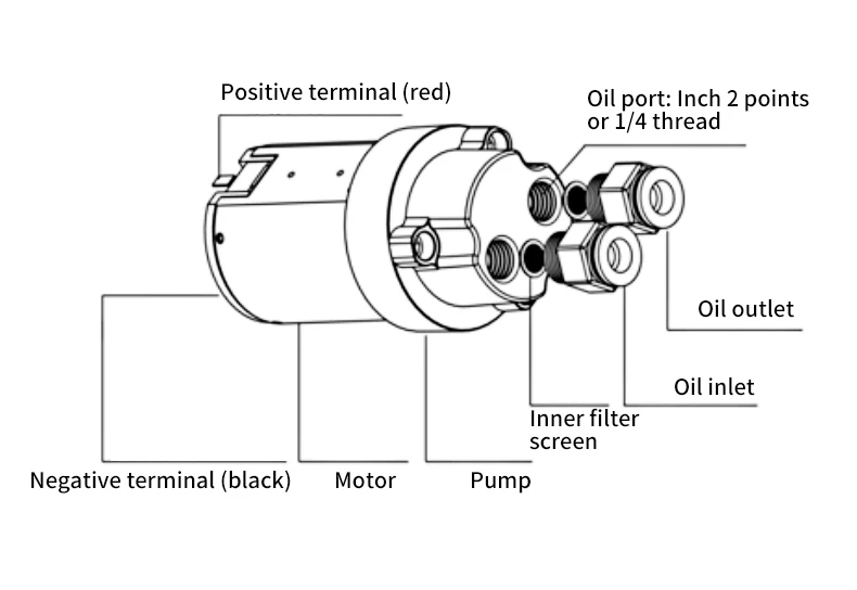de óleo 12v bomba de óleo de