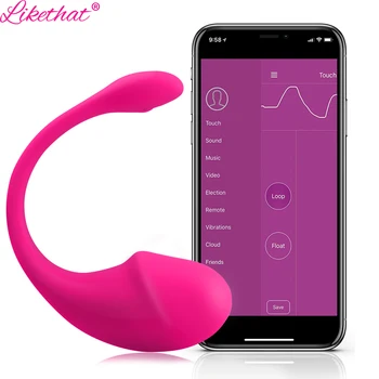 Bluetooth Dildo Vibrating For Women Wireless APP Remote Control Wear Vibrating Vaginal Kegel Balls Panties for Couple Sex Shop 1