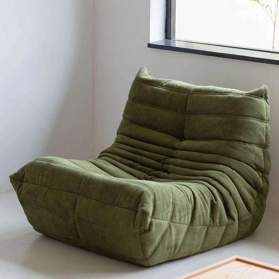 Bean Bag Chair Bean Bag Sofa for Adults Comfortable Couch Corduroy Single Sofa Soft Comfy Floor Chairs for Living Room Bedroom 1