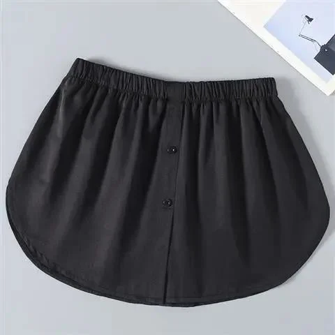 Korean Version Thin Shirt Fake Hem Fart Covering Curtain With Versatile Bottoming Artifact Sweater Short Skirt Sexy Skirts
