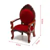 1Pcs 1/12 Dollhouse Mini Sofa Stool Chair Pillow Furniture for Dollhouse Decor 2