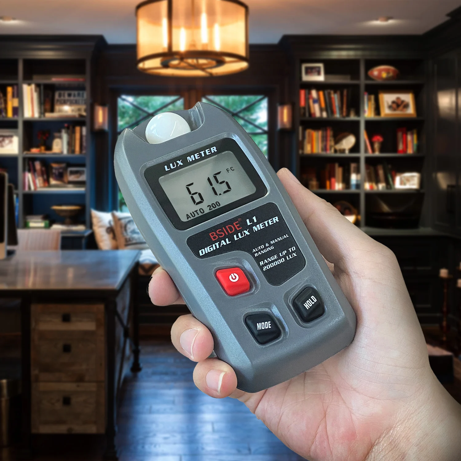 BSIDE Portable Digital Lux Meter 0~200,000lux LCD Lux / FC thumbnail 3