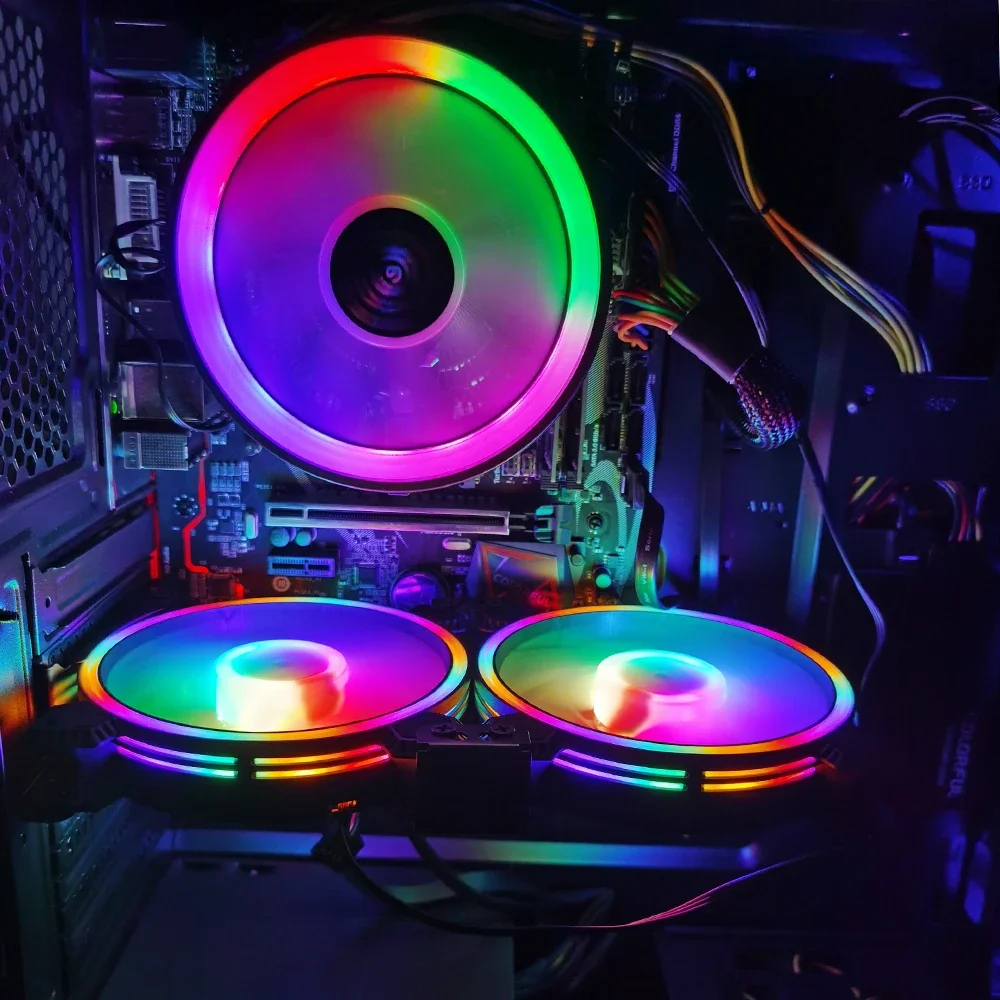 Computer Desktop Universale Da 12Cm Vga Cooler Partner Silenzioso Chassis Scheda Grafica Pci Compagno Ventola Di Raffreddamento