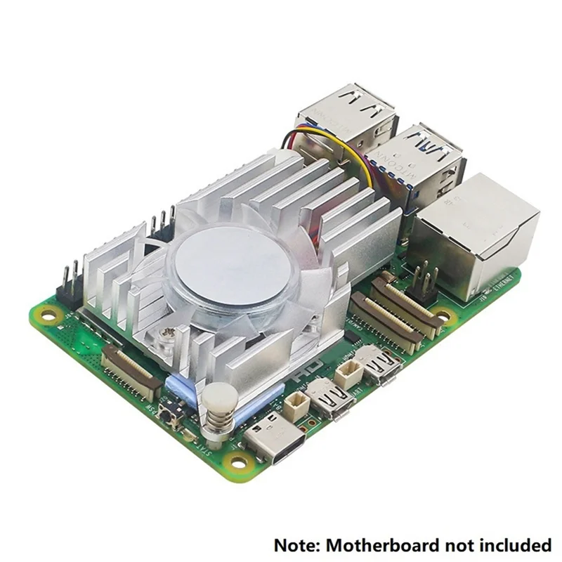For Raspberry Pi Active Cooler With PWM Cooling Fan Aluminum Heatsink Radiator For Raspberry Pi 5 5B Spare Parts