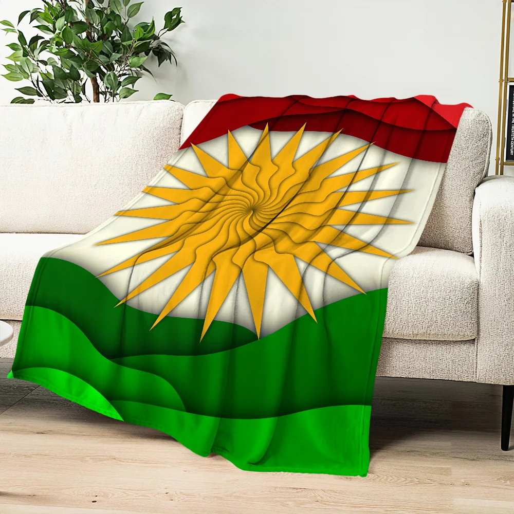 K-KurdistanS Printed Comfortable And Soft Sofa Living Room Bedroom Plush Blanket Suitable For Home Travel And Gifts 5