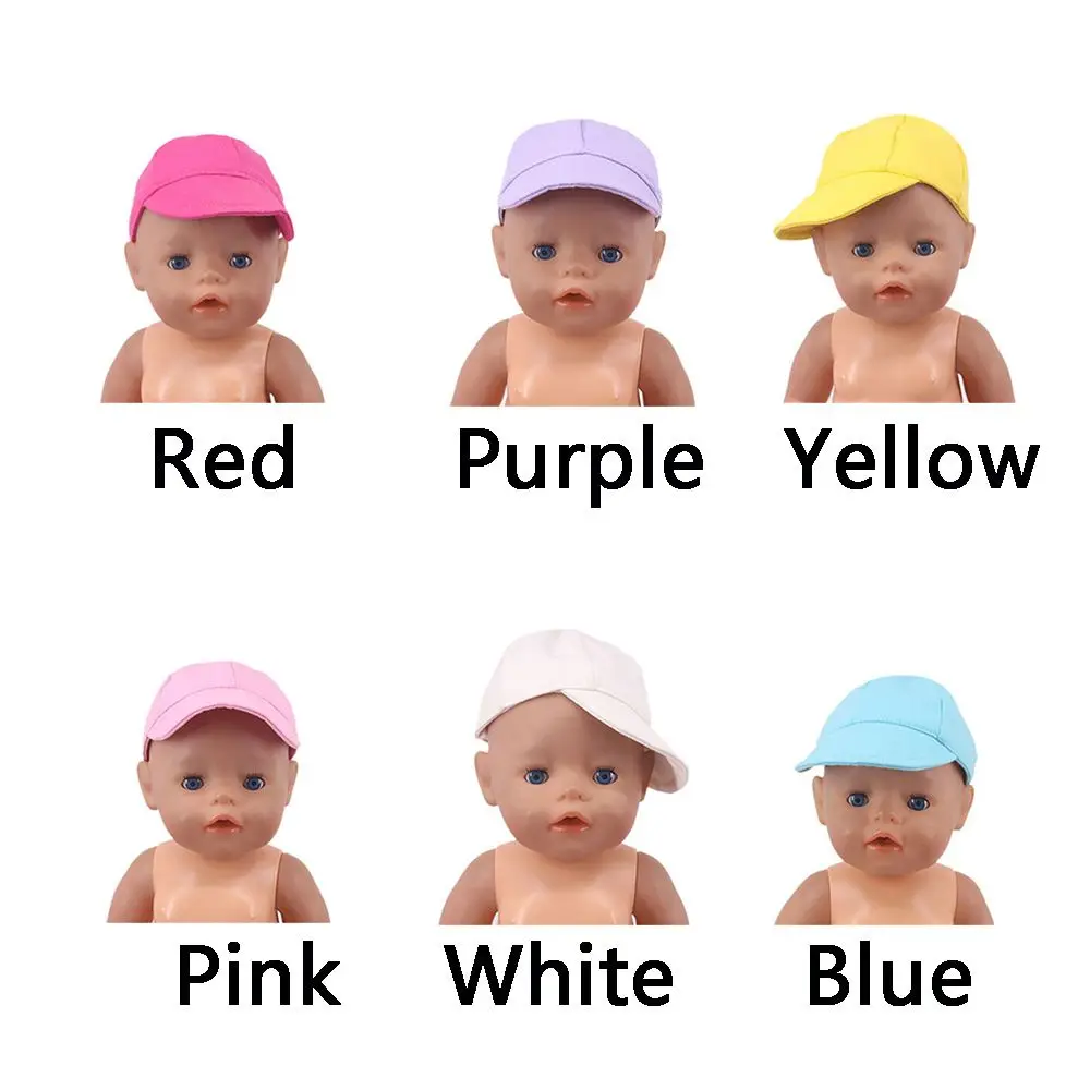 Doll Clothes, Baseball Caps, Doll Hats, 18 Inch Doll Accessories, American Girl Dolls And 43Cm Newborn Supplies,Our Generation 2 handmade baseball rubber inner soft baseball 9 inch game training pvc baseball jump ball hard core ball soft ball each