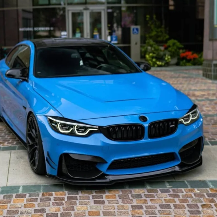 자동차 앞 범퍼 스플리터 립 스포일러, Bmw F80 F82 F83 M3 M4 V 스타일 2015-2020 디퓨저 바디킷 커버 가드 보호대 키트