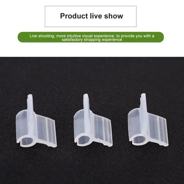 100 db Műanyag Kertészeti Oltó Klipek Mini Átlátszó Paradicsomnövény Tartó Bilincsek Szőlőmag -Növény Bilincset Összekötő - Image 5