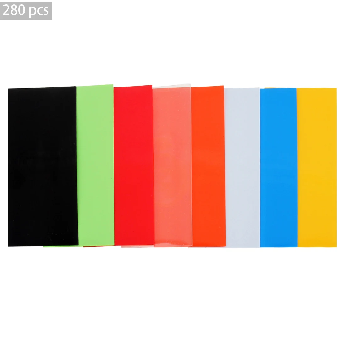 

280pcs/set 74CM 8 Color Assorted PVC Heat Shrinkable Tubing Wrap for Li-ion 18650 18500 Battery Heat Shrinkable Tube with Box