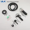 ULA Portable Bidet Sprayer Set Black Bidet faucet Stainless Steel Toilet Faucet Hot Cold Water Mixer Bathroom Shower Head 6
