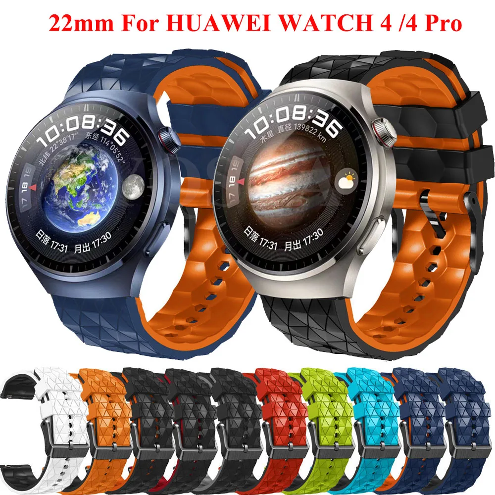 

Ремешок силиконовый для Huawei Watch 4 Pro, браслет для смарт-часов Huawei Watch GT 2 3 SE GT2 GT3 Pro 46 мм, 22 мм