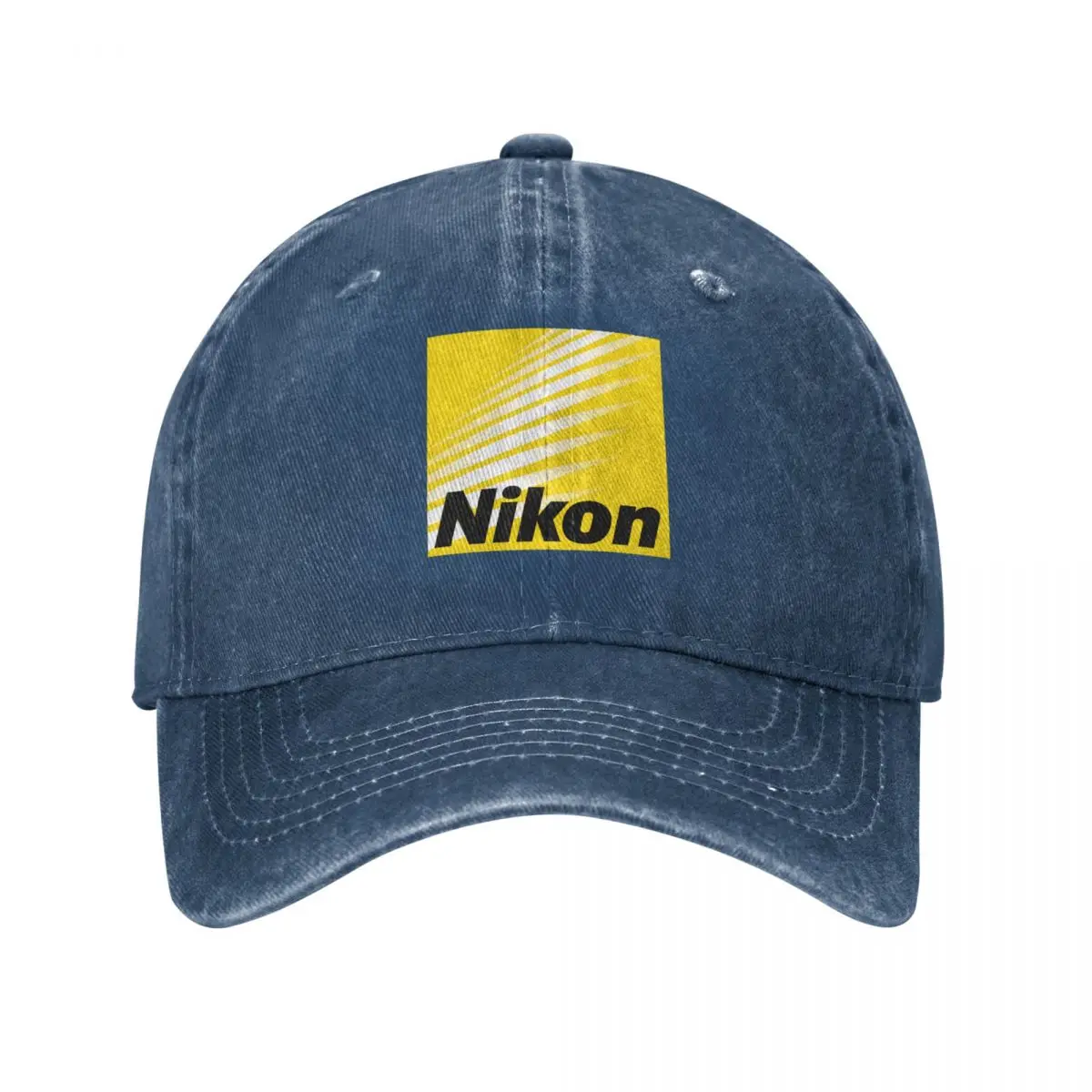 

Vintage Nikon Baseball Caps Unisex Style Distressed Denim Snapback Hat Outdoor Activities Adjustable Fit Hats Cap