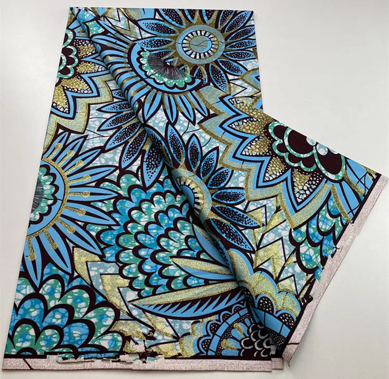 Batik Super Ankara Newest African Wax Prints Fabric 100% Cotton Fabric For Dress 6Yards S02