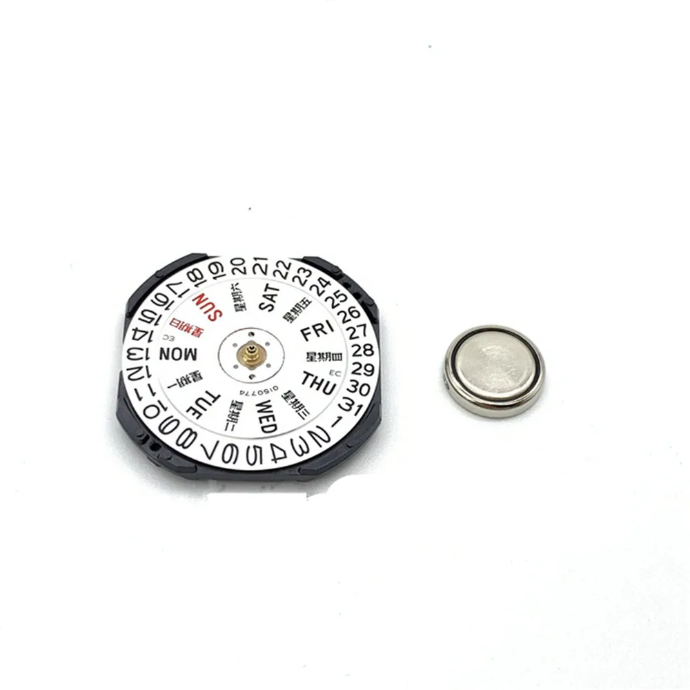 1Pc 26.6mm Quartz Watch Movement For Seiko 7N43A V343 V348 V743 Y143 3 Hands Date Day With Stem Replace Movement Watch Accessory
