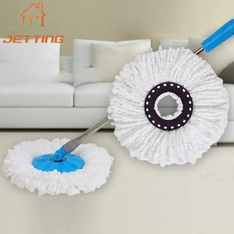 1PC Rotating Round 16mm Mopping Head Microfiber Rag Mop Cloth Replacement Clean Tool Mop Head Pier Accessories