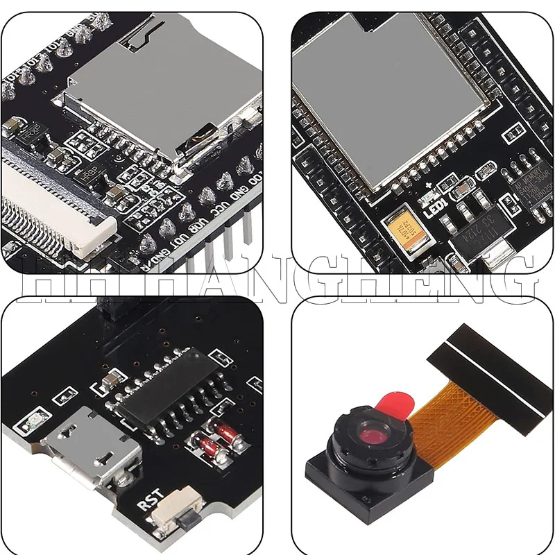 รูปสินค้า บอร์ดพัฒนา ESP32-CAM WiFi+Bluetooth+กล้อง