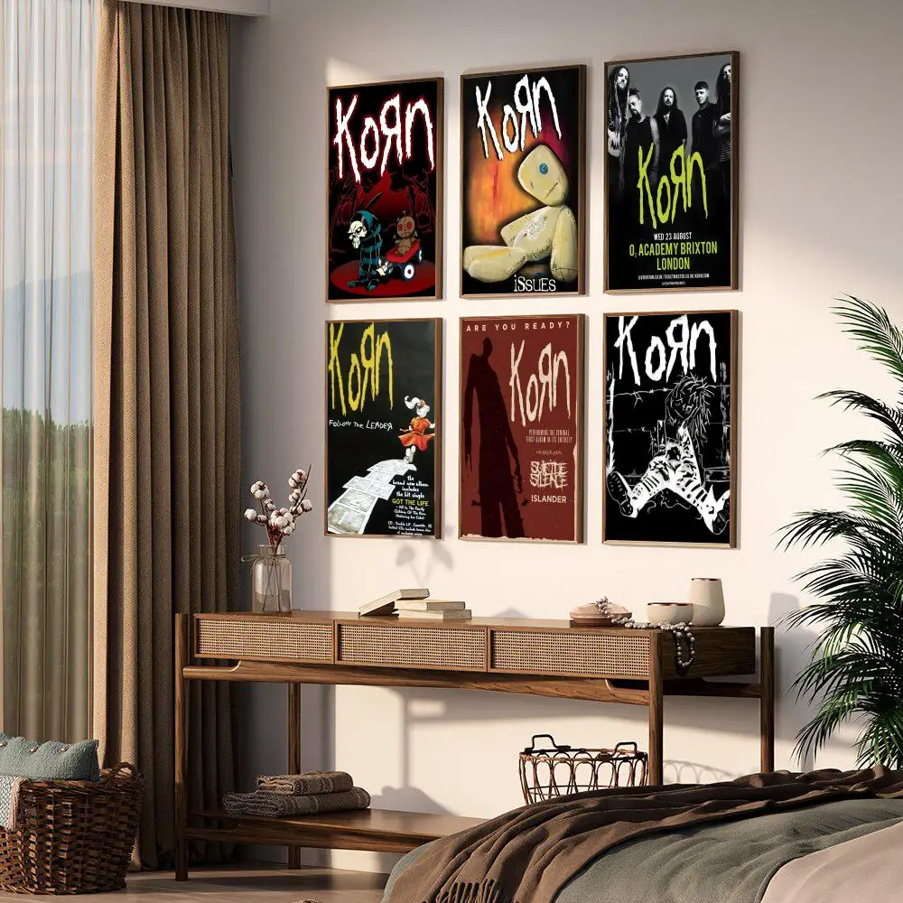 Poster Prints 1pc Korn Rock Band Music