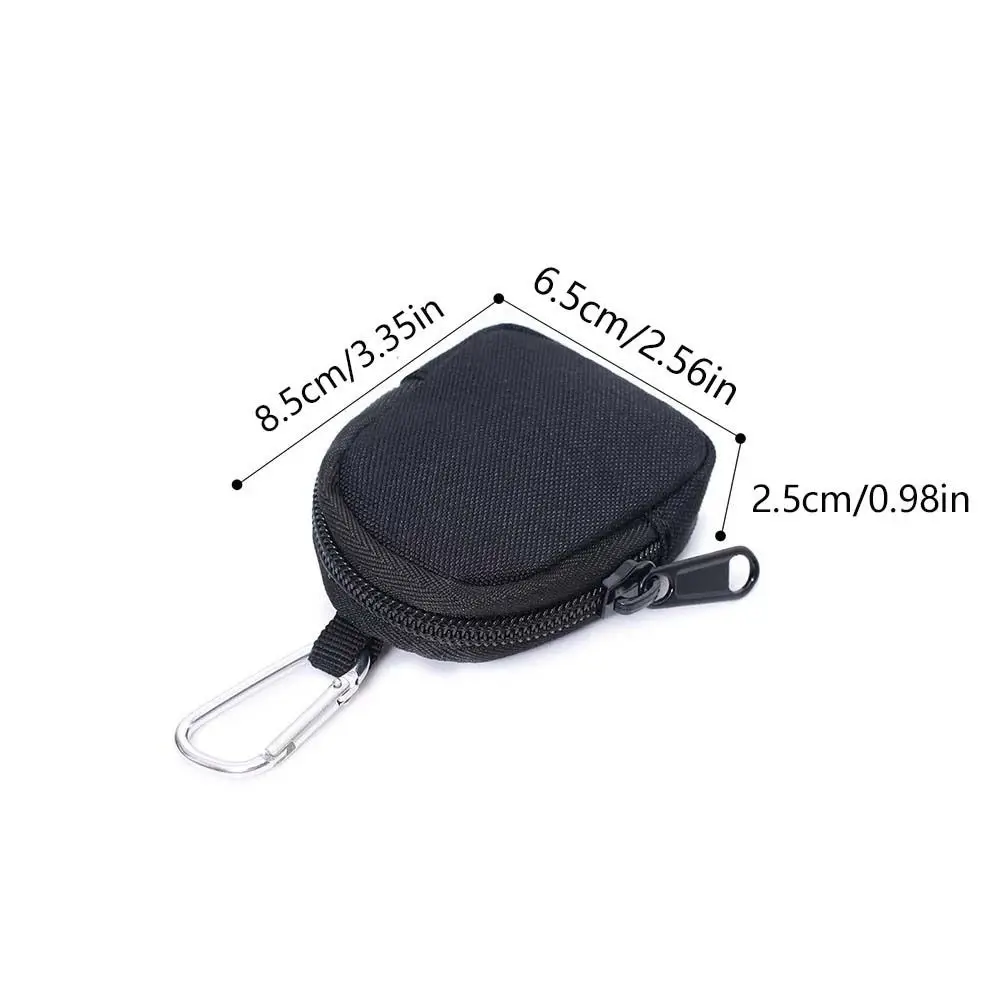 Wear-Resistant Outdoor Coin Purse Zipper Earphone Pouches Functional Key Bag Belt Waist Pouch with Buckle Outdoor Waist Bag
