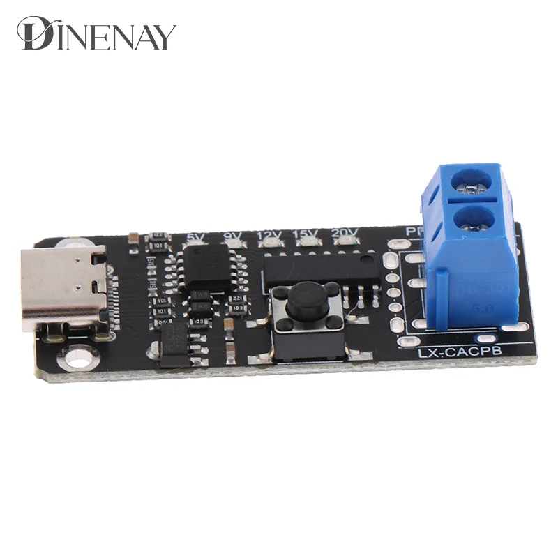 고속 충전 보드, 고속 충전기, 전원 공급 부스트 모듈, 100W 5A, C타입 USB C QC PD 디코이 트리거 모듈